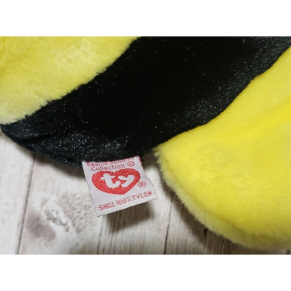 Ty Beanie Babies Bubbies Plushies Black & Yellow Stuffed Toy Rare - Picture 8 of 12
